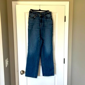 American Eagle jeans, curvy 90s straight, 8 long